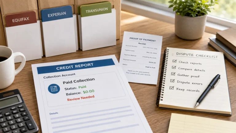 Checklist for removing a paid collection from your credit report