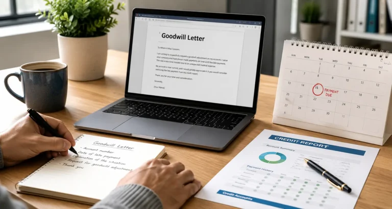 Writing a goodwill letter to remove a late payment from a credit report