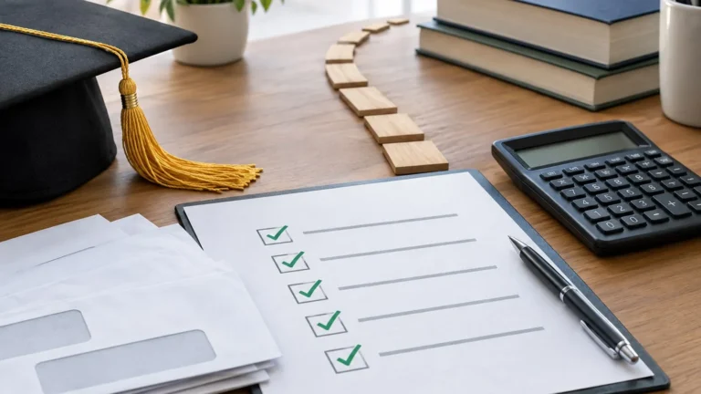 Generic student loan notices, calculator and checklist arranged for default-resolution planning